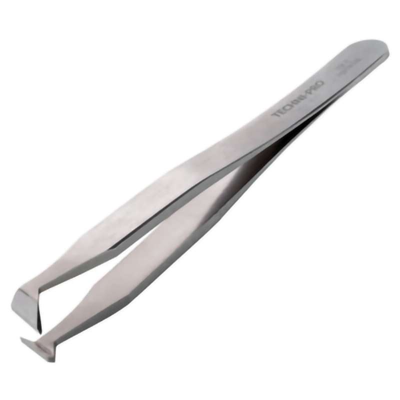 Cutting Tweezers, Style 15A, Carbon Steel, Angled Blades, 4.7"